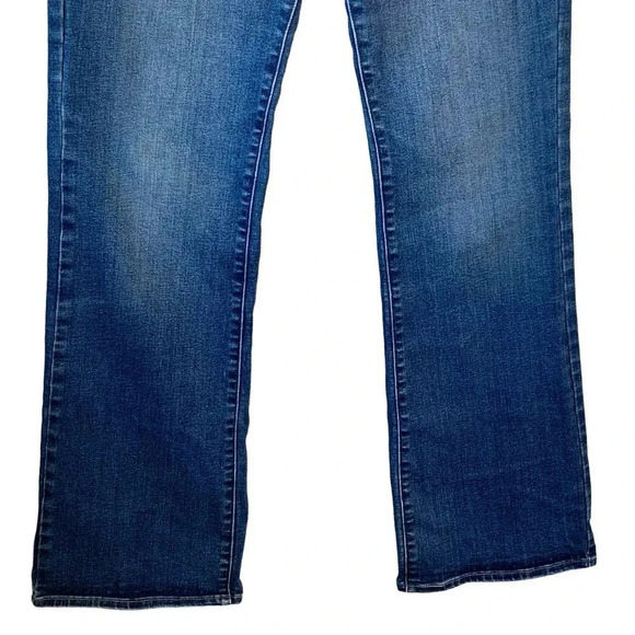 Levi's 512 Perfectly Slimming Bootcut Denim Blue Jeans Size 10 High Waist 31X32 - Picture 5 of 16